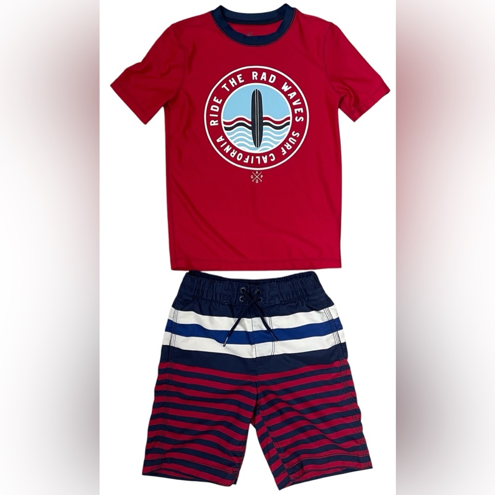 Gap 6/7 Red and Blue Swim Set